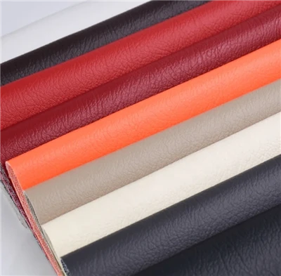 0.7mm Clúdach Tolg Cabhraithe Rexine Fabraic Leathar Faux Saorga PVC Leathar Sintéiseach Le haghaidh Troscán