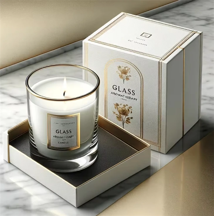 Customized Logo Colourful Luxury Fancy Candle Diffuser Jars With Lid And Boxes Packaging 10oz Candle Packaging Box And Paper Bag