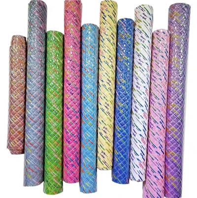 Scáthán Colorful Leathar Pvc Glitter Do Mála