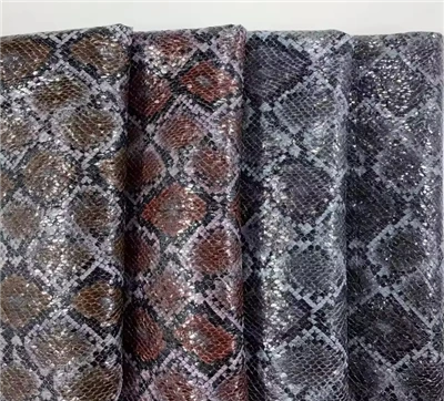 Craiceann Préimh Eco Snake PU Gúnaí Fabraic Leathar & Sciortaí Le Tacaíocht Chniotáilte bailchríoch uiscedhíonach